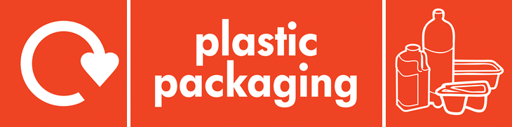 Plastic bottles and containers (WRAP logo banner)