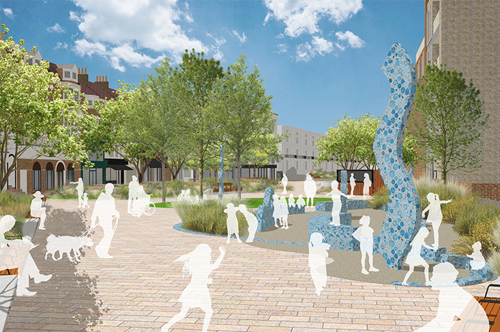 Final plans revealed for new green space in Montague Place, Worthing (2) - March 2024