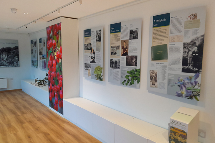 PR24-046 - The exhibition space in the visitor centre at Highdown Gardens