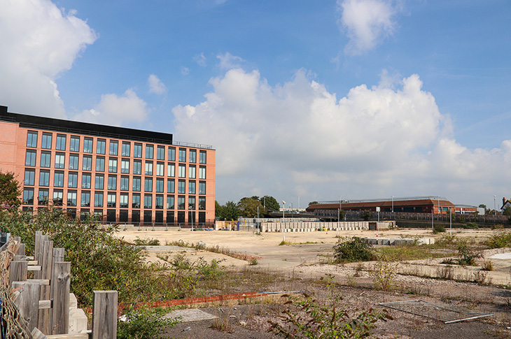 The Teville Gate site - viewed from Teville Road, Worthing
