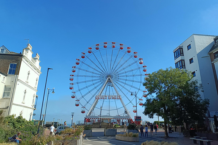 The observation wheel on Worthing promenade