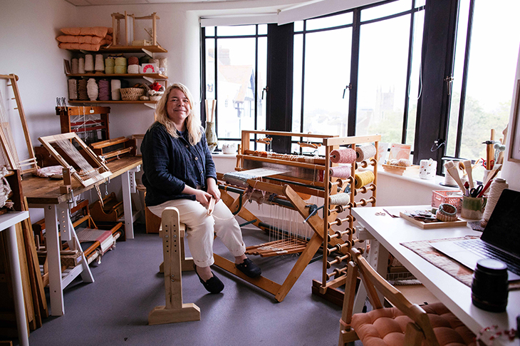 PR24-054 - Weaver and textile designer Lucy Rowan at Colonnade House