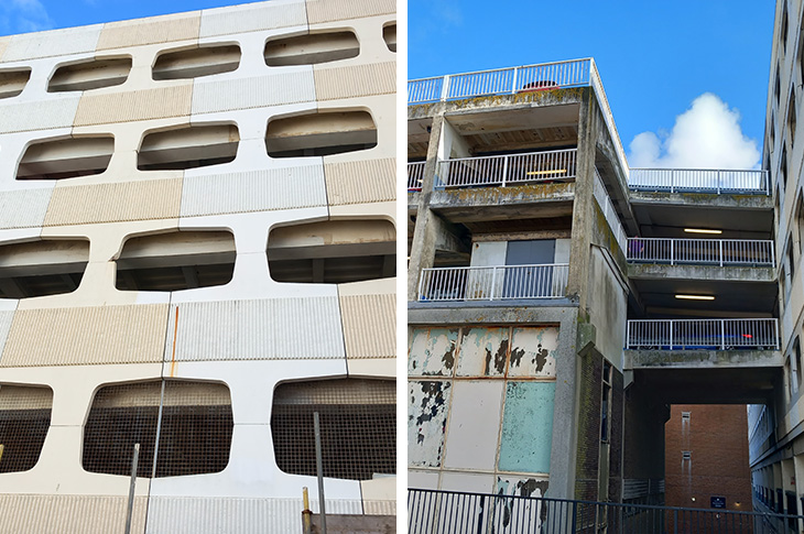 Multi-storey car park - Grafton, Worthing (facade and floor levels)