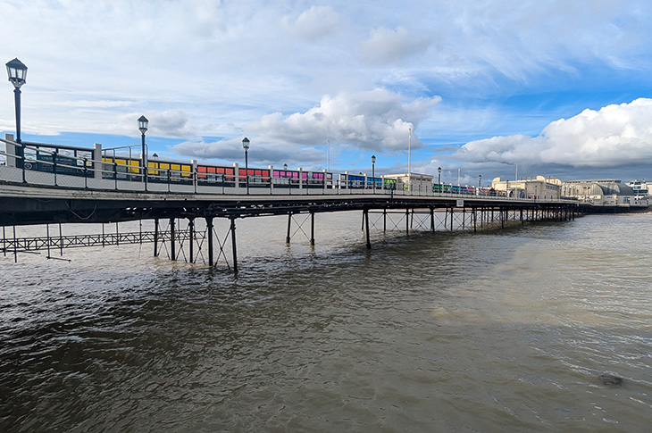 Worthing Pier (looking towards the landward end and beach)