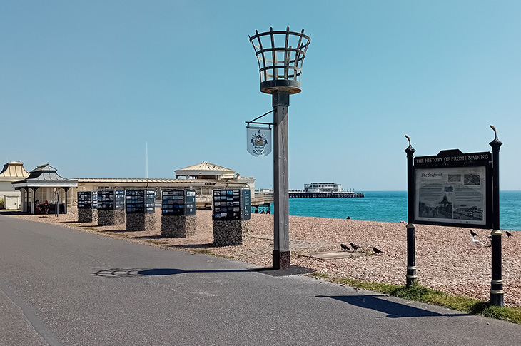 The Beacon on the promenade on Worthing seafront, just west of The Lido