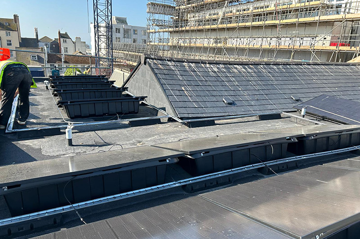 Marine Place, Worthing - the work needed on the roof has been completed - May 2025