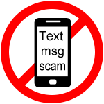 Text message scam